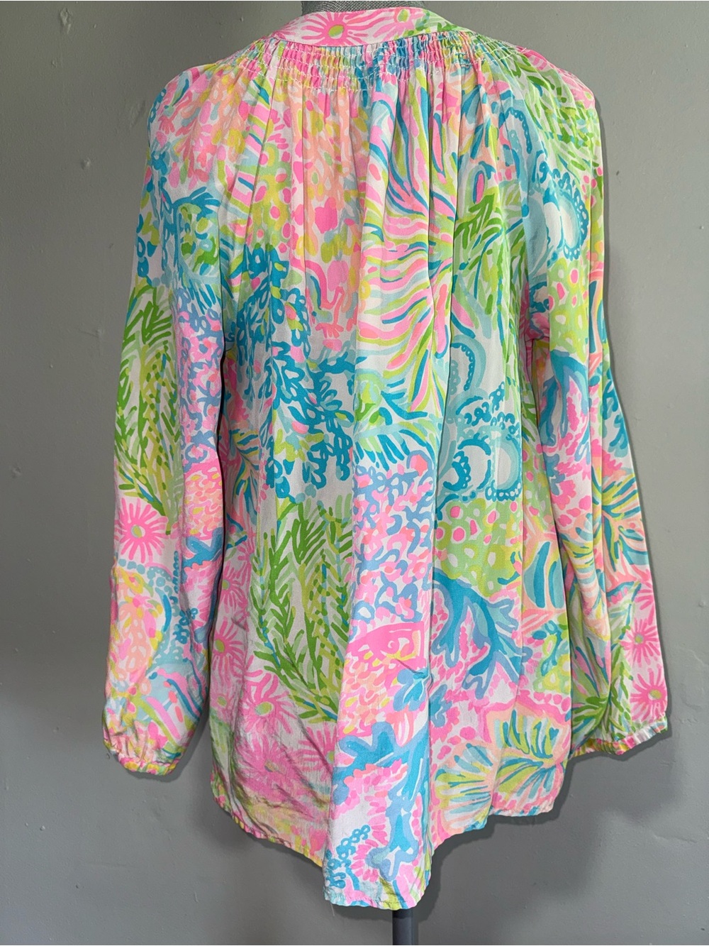Lilly Pulitzer Multicolor Floral Print Top in Pink, Blue, Green - Picture 2 of 4